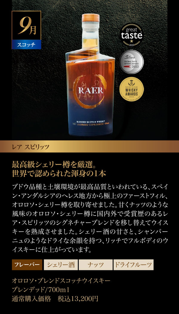 09月のウイスキー